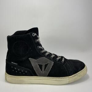 Dainese Street Biker D-WP Sneaker Motorcycle Boots Mens Size 11 Black Suede